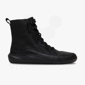 Vivobarefoot Gobi Boot Lifestyle Schuhe Damen Schwarz | CH156MM