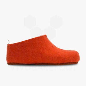 Vivobarefoot MIM Felt Hausschuhe Herren Orange | CH280SZ