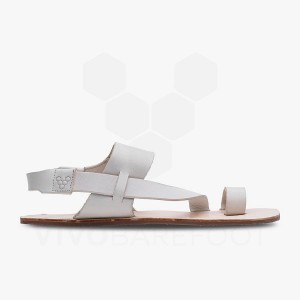 Vivobarefoot Opanka Sandal Lifestyle Schuhe Damen Weiß | CH133JE