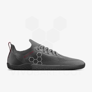 Vivobarefoot PREORDER 'PRIMUS LITE KNIT JJF' Trainingsschuhe Damen Schwarz Dunkelgrau | CH178QC