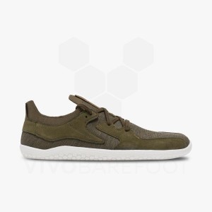 Vivobarefoot Primus Asana II Lifestyle Schuhe Herren Olivgrün | CH304UK