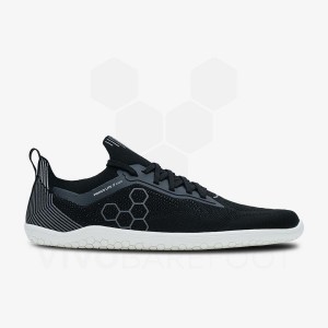 Vivobarefoot Primus Lite Knit Straßenlaufschuhe Herren Schwarz | CH390MM