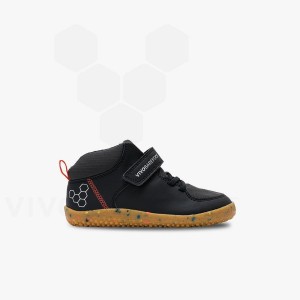 Vivobarefoot Primus Ludo Hi Schuhe Kinder Schwarz | CH030IR