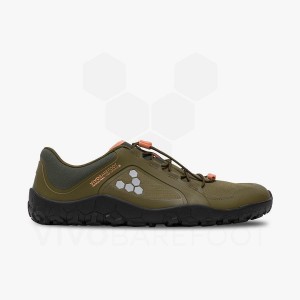 Vivobarefoot Primus Trail III All Weather FG Wanderschuhe Herren Dunkelolivgrün | CH436SZ