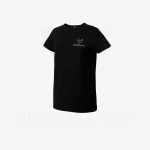 Vivobarefoot Rapanui Sport T-shirts Herren Schwarz | CH275XG