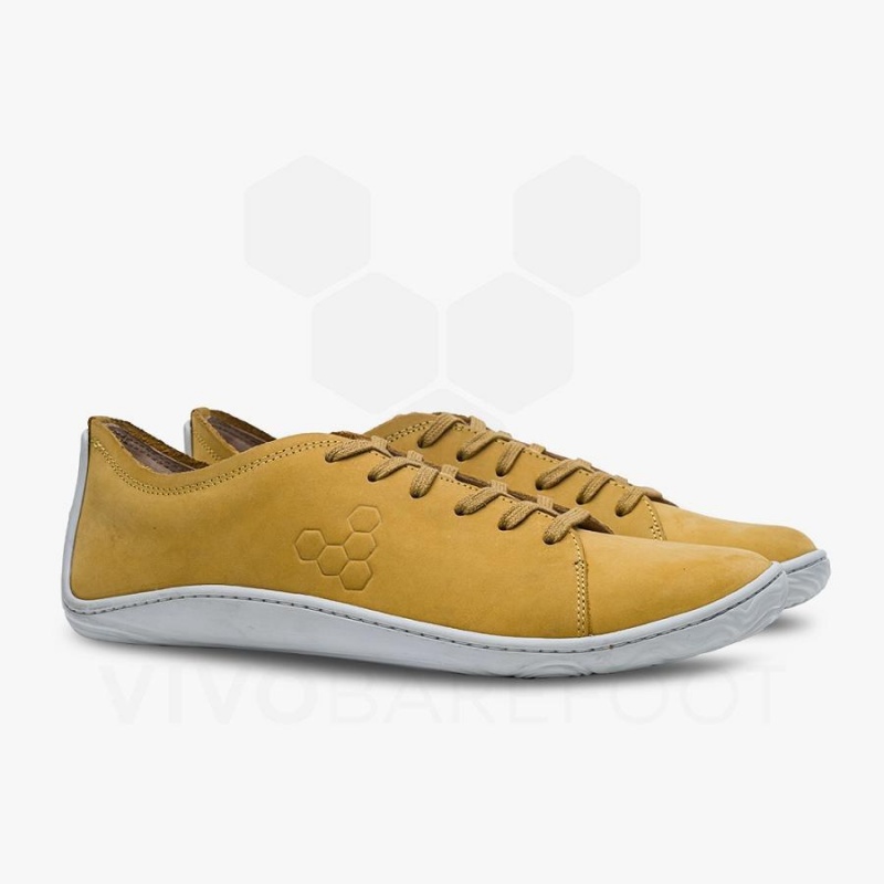 Vivobarefoot Addis Lifestyle Schuhe Herren Senfgelb | CH311NN