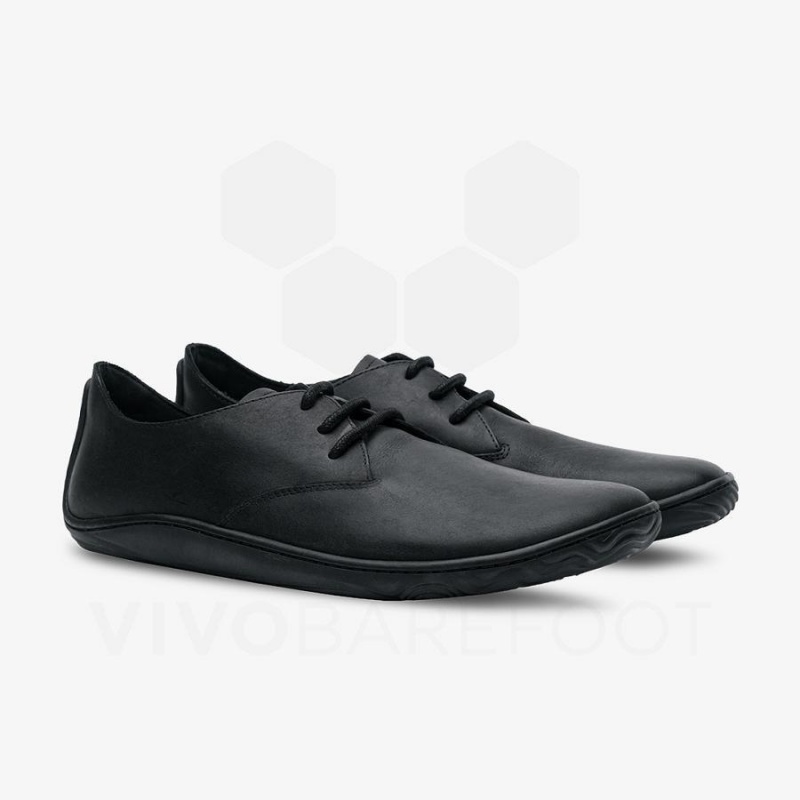 Vivobarefoot Addis Oxford Lifestyle Schuhe Herren Schwarz | CH297BA