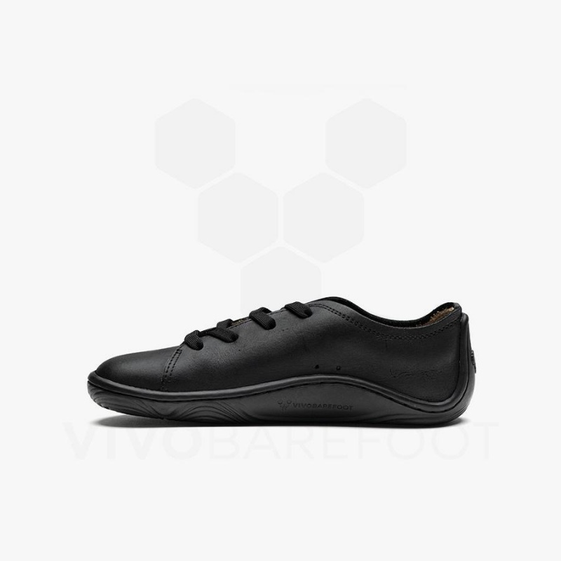 Vivobarefoot Addis School Juniors Schuhe Kinder Schwarz | CH060EI