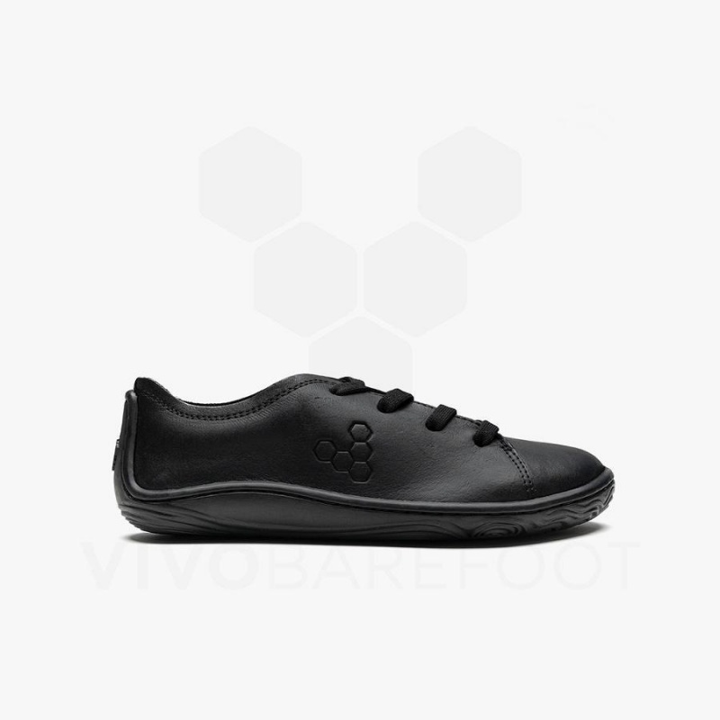 Vivobarefoot Addis School Juniors Schuhe Kinder Schwarz | CH060EI