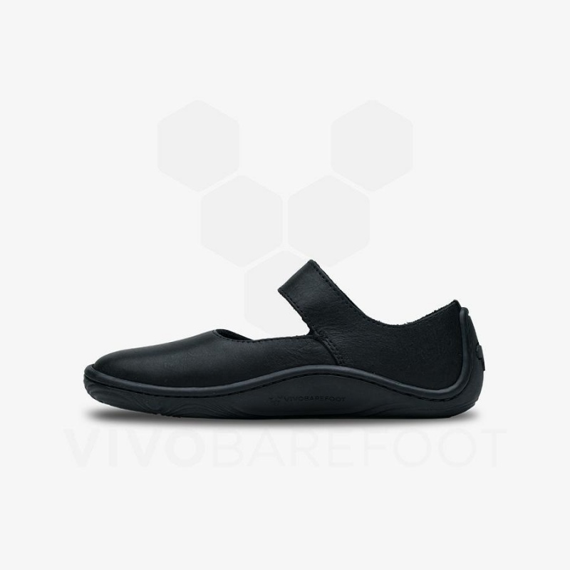 Vivobarefoot Addis Wyn Schuhe Kinder Schwarz | CH059FU