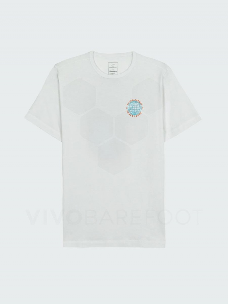 Vivobarefoot Finisterre T-shirts Damen Weiß | CH105LQ