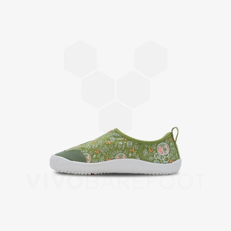 Vivobarefoot Gaia Preschool Schuhe Kinder Grün | CH056IR