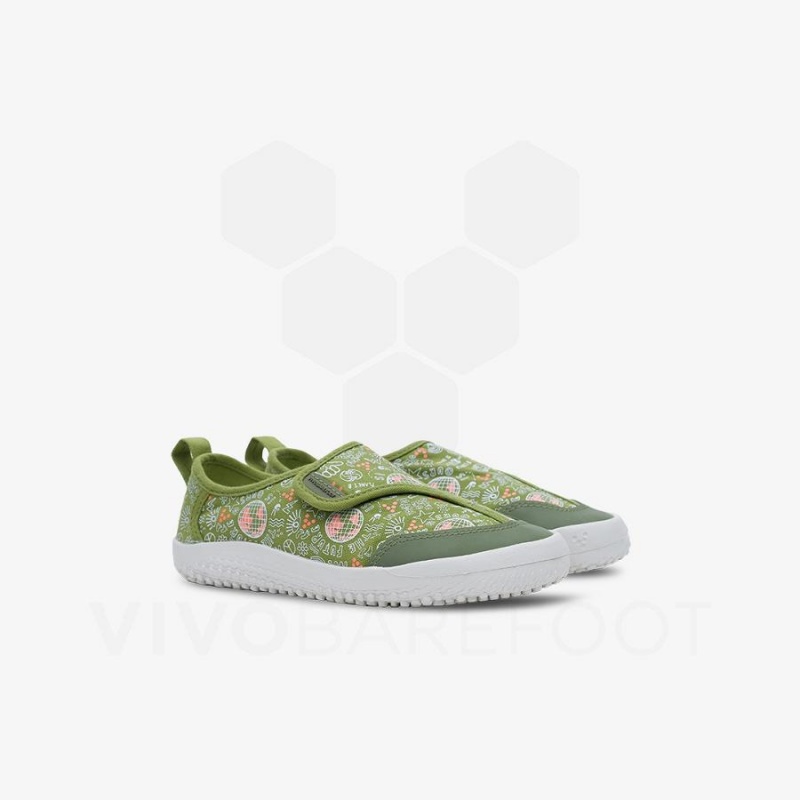 Vivobarefoot Gaia Preschool Schuhe Kinder Grün | CH056IR