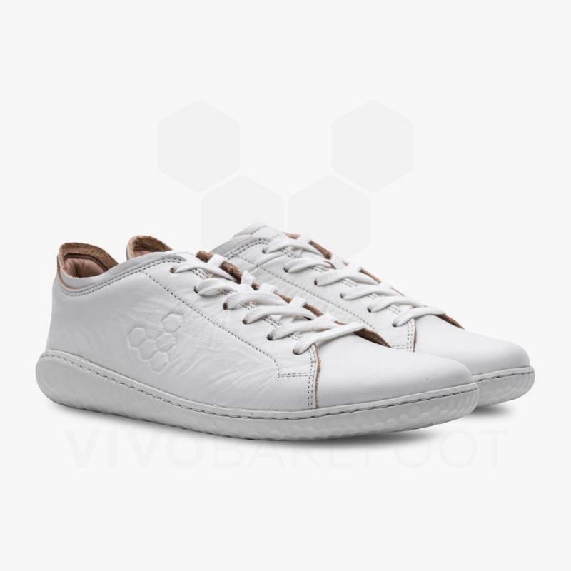 Vivobarefoot Geo Court III Lifestyle Schuhe Herren Weiß | CH316IR