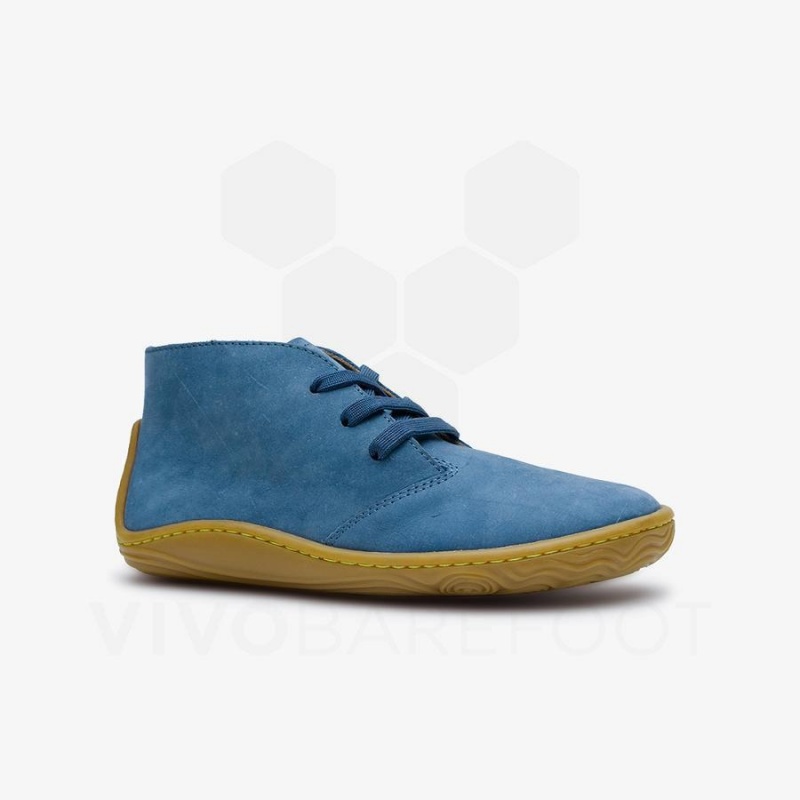 Vivobarefoot Gobi Addis Juniors Schuhe Kinder Indigo | CH009DO