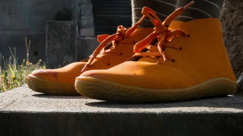 Vivobarefoot Gobi Addis Schuhe Kinder Orange | CH013ZD