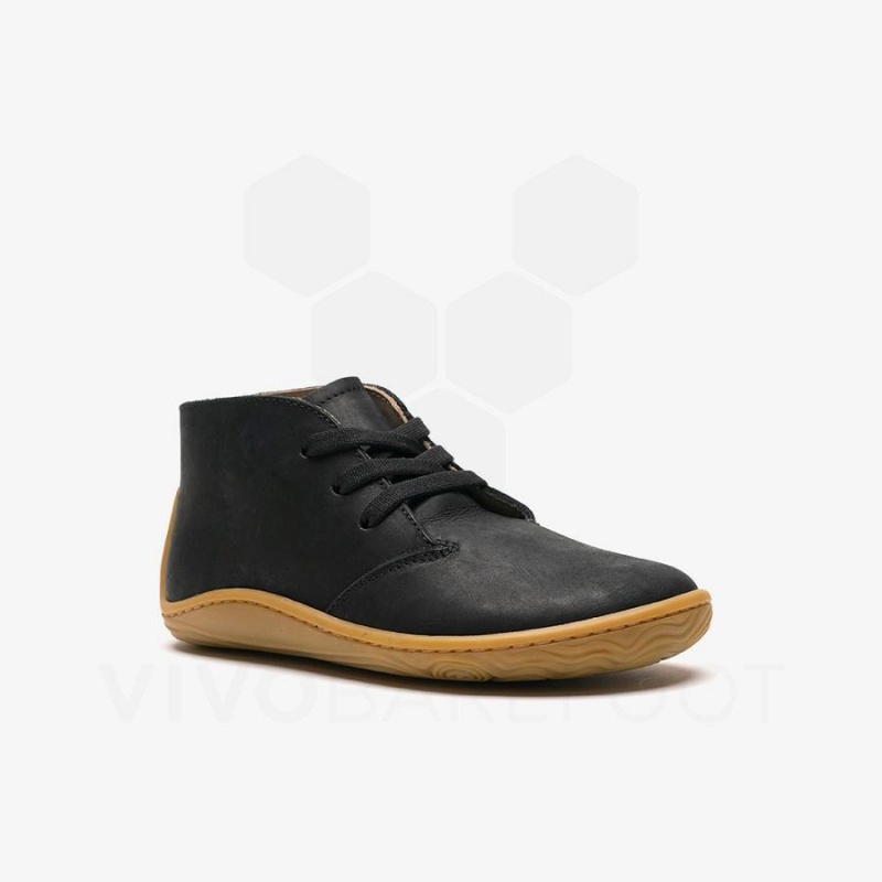 Vivobarefoot Gobi Addis Schuhe Kinder Schwarz | CH015XG