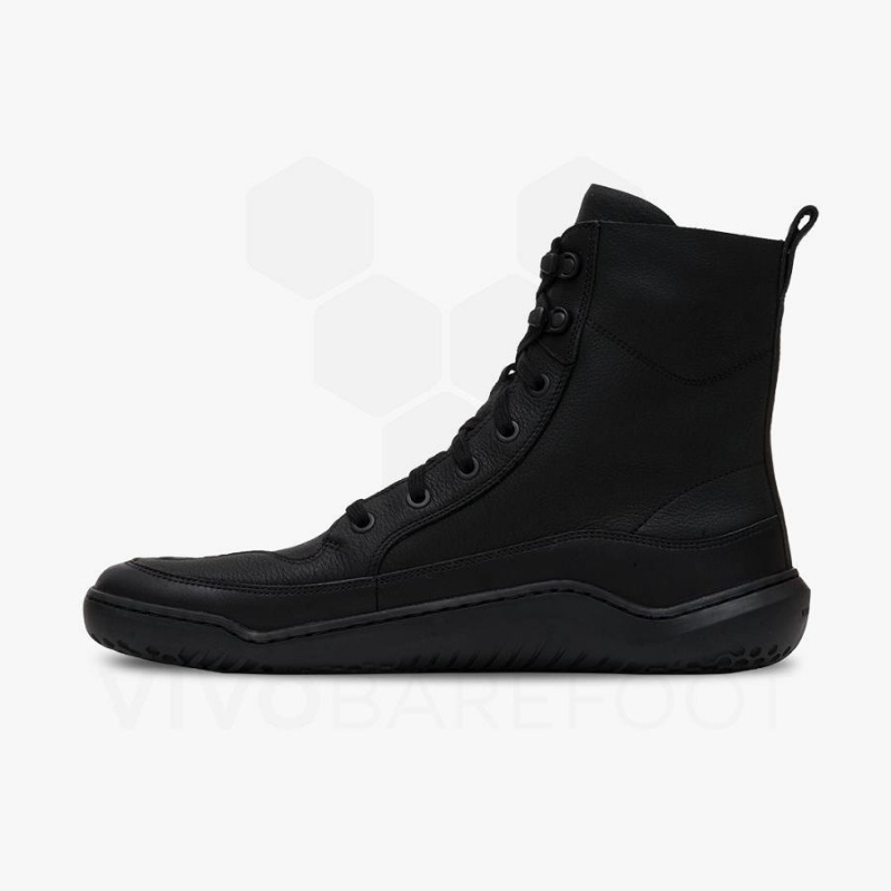 Vivobarefoot Gobi Boot Lifestyle Schuhe Herren Schwarz | CH321DO