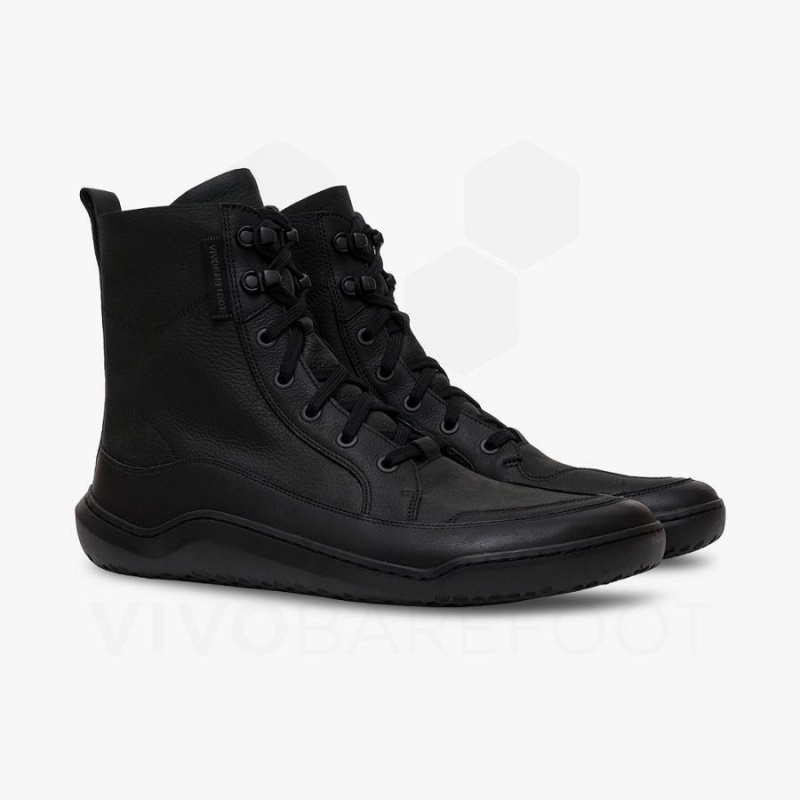 Vivobarefoot Gobi Boot Lifestyle Schuhe Herren Schwarz | CH321DO