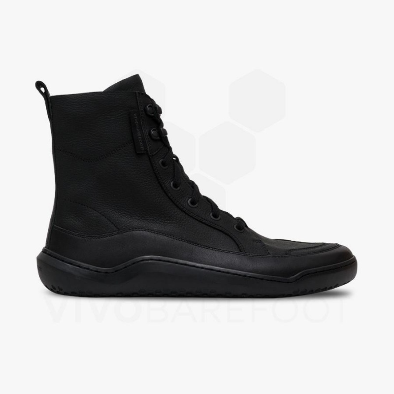 Vivobarefoot Gobi Boot Lifestyle Schuhe Herren Schwarz | CH321DO