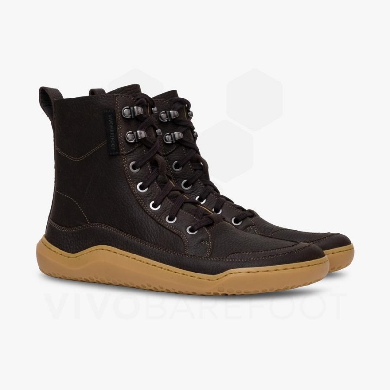 Vivobarefoot Gobi Boot Lifestyle Schuhe Herren Schwarz | CH320EI