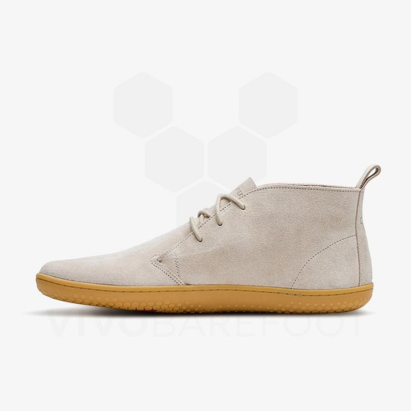 Vivobarefoot Gobi III Wildleder Lifestyle Schuhe Herren Beige | CH299ZD