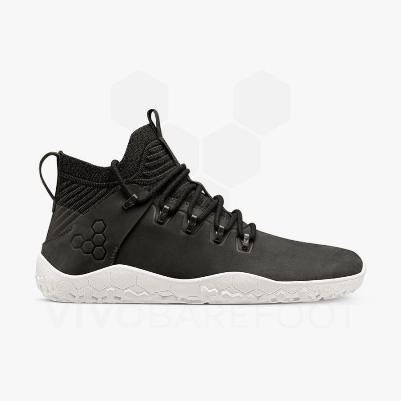 Vivobarefoot Magna FG Wanderschuhe Herren Schwarz Weiß | CH420IR