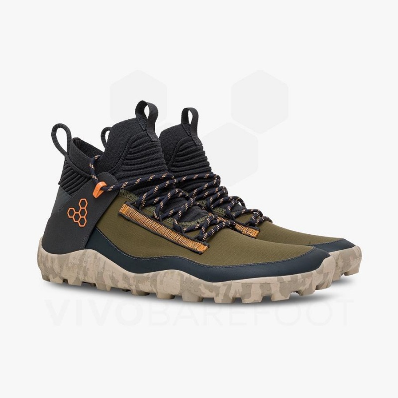 Vivobarefoot Magna Lite WR SG Trailrunning Schuhe Herren Grün | CH377ZD