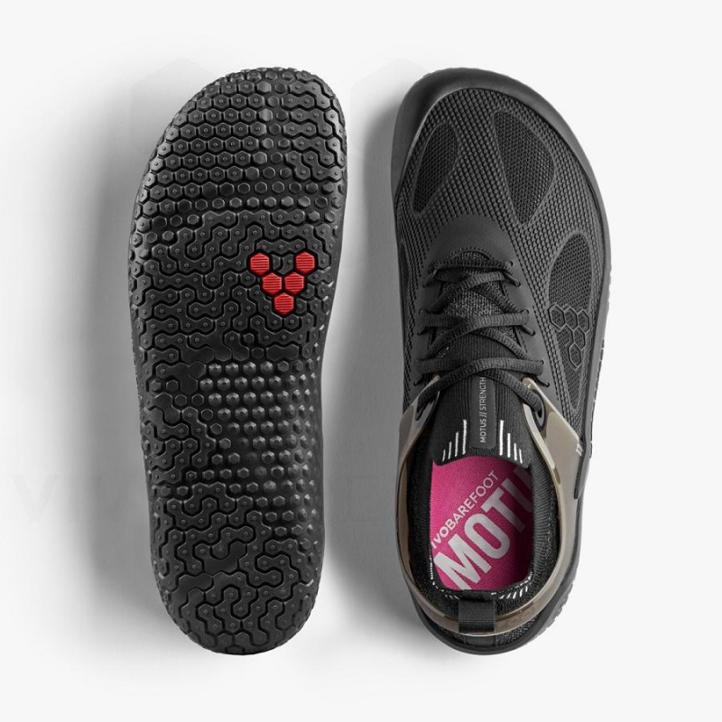 Vivobarefoot Motus Strength Trainingsschuhe Damen Schwarz | CH187HT