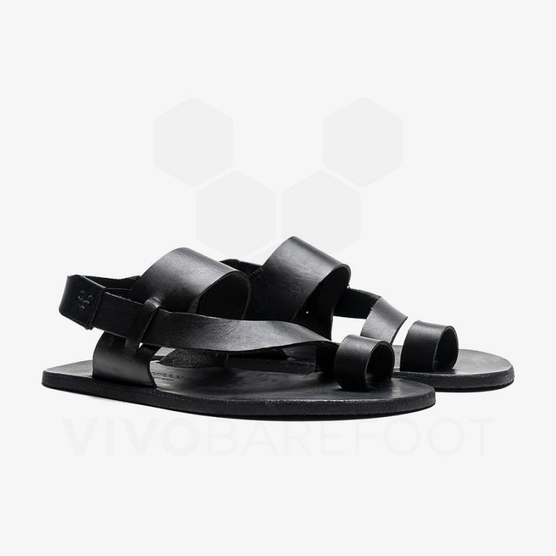 Vivobarefoot Opanka Sandal Lifestyle Schuhe Damen Schwarz | CH134IR