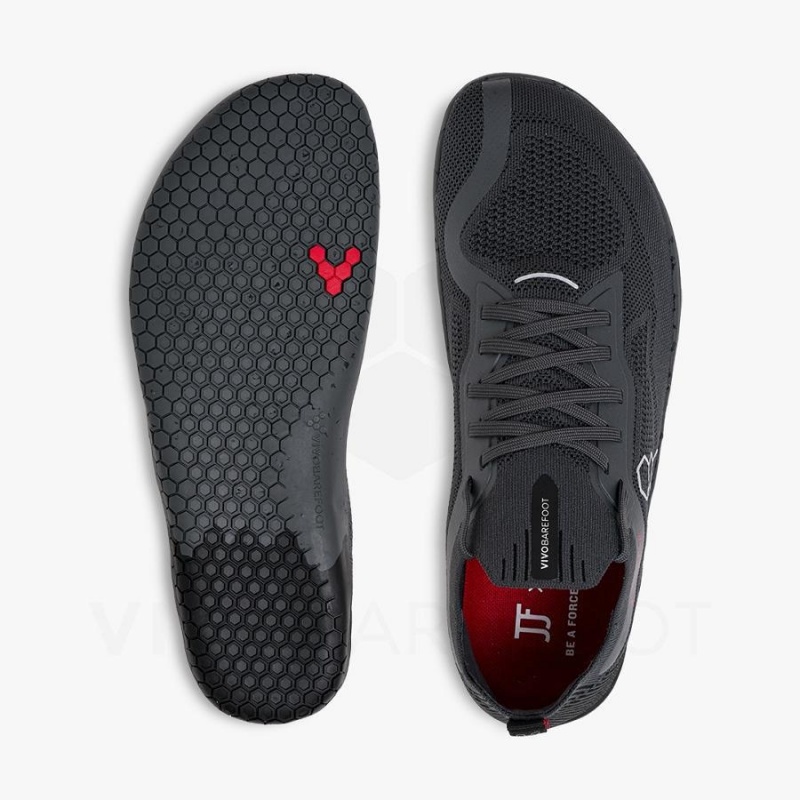 Vivobarefoot PREORDER 'PRIMUS LITE KNIT JJF' Trainingsschuhe Damen Schwarz Dunkelgrau | CH178QC