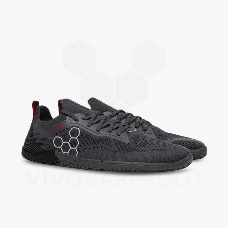 Vivobarefoot PREORDER 'PRIMUS LITE KNIT JJF' Trainingsschuhe Damen Schwarz Dunkelgrau | CH178QC