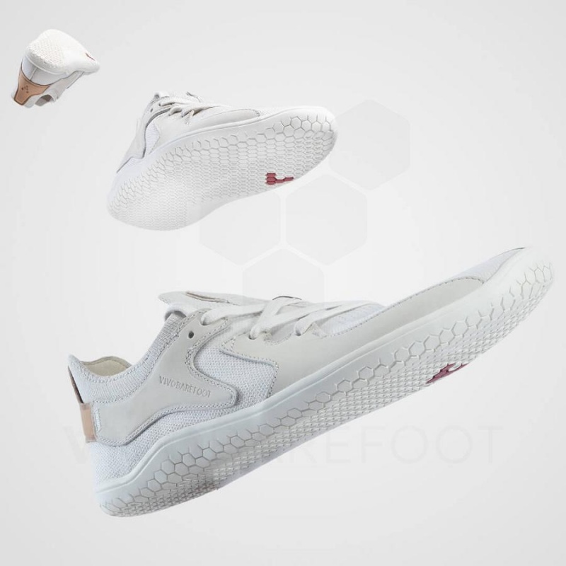 Vivobarefoot Primus Asana Lifestyle Schuhe Herren Weiß | CH308QC