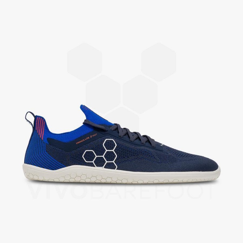 Vivobarefoot Primus Lite Knit Straßenlaufschuhe Herren Navy | CH389NN