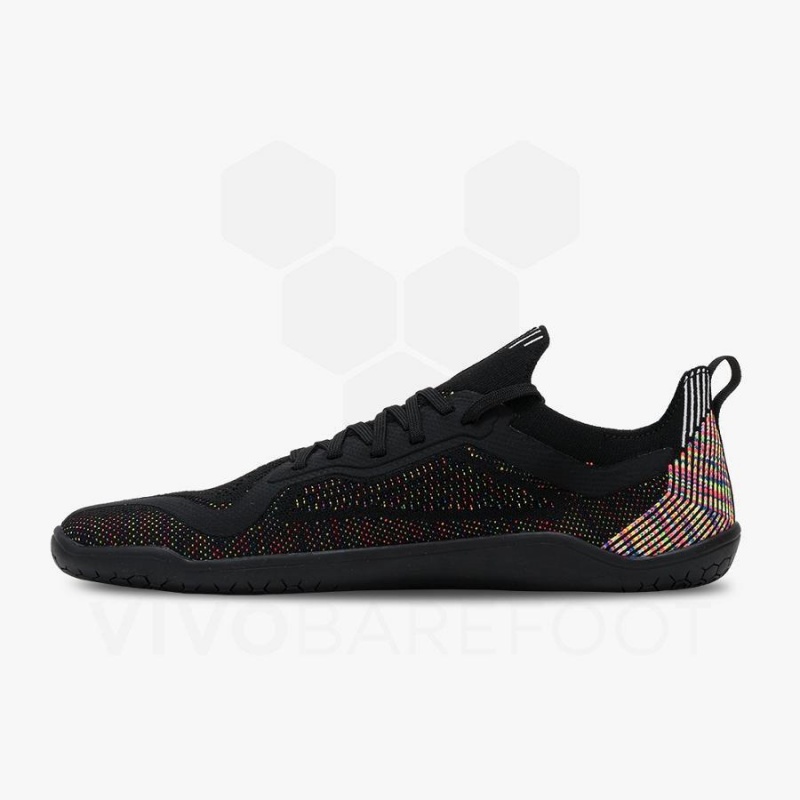 Vivobarefoot Primus Lite Knit Straßenlaufschuhe Herren Schwarz | CH383TL