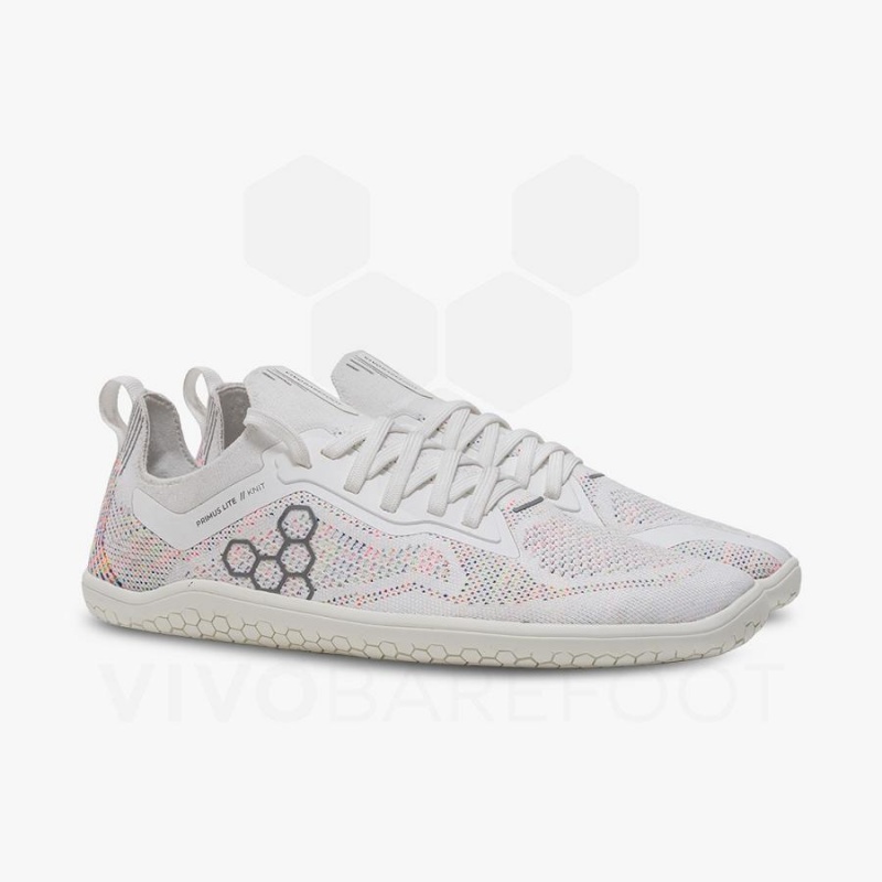 Vivobarefoot Primus Lite Knit Trainingsschuhe Damen Weiß | CH181NN