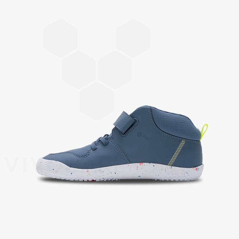 Vivobarefoot Primus Ludo Hi Juniors Schuhe Kinder Indigo | CH027LQ