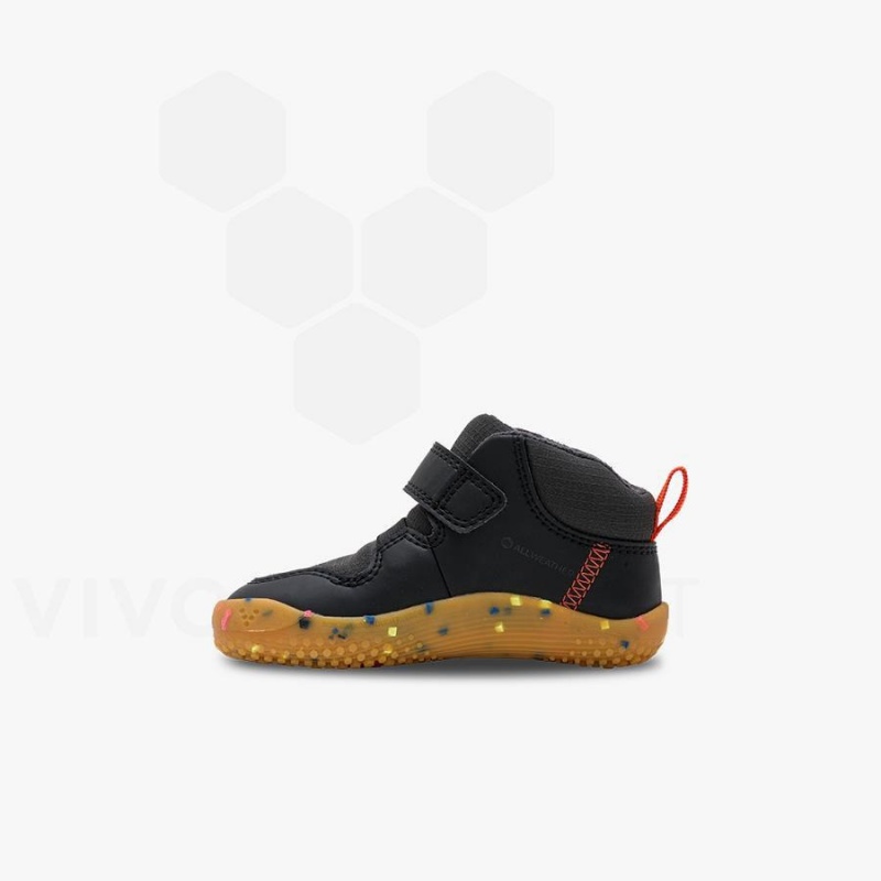 Vivobarefoot Primus Ludo Hi Kleinkinder Schuhe Kinder Schwarz | CH034EI