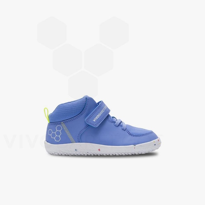 Vivobarefoot Primus Ludo Hi Schuhe Kinder Blau | CH029JE