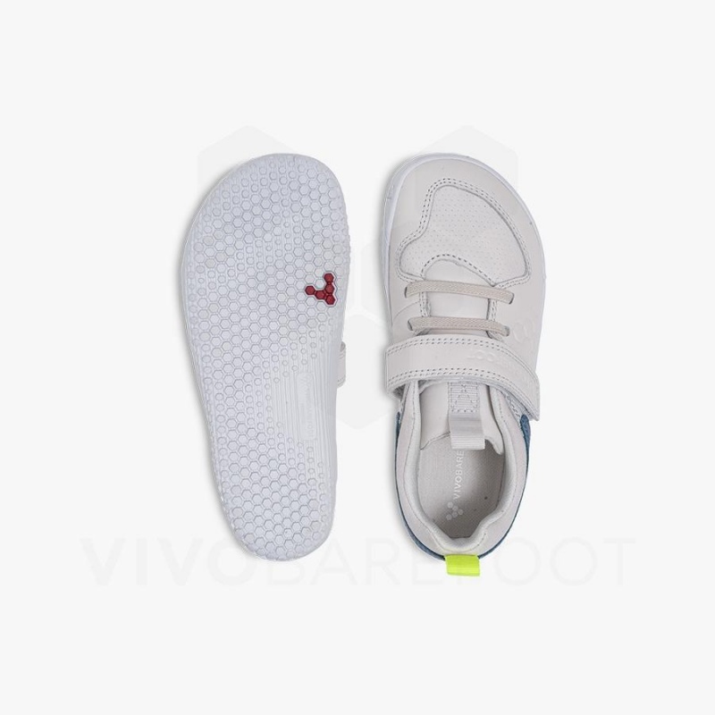 Vivobarefoot Primus Ludo Preschool Schuhe Kinder Weiß | CH082IR