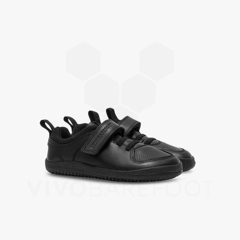 Vivobarefoot Primus Ludo School Schuhe Kinder Schwarz | CH063BA