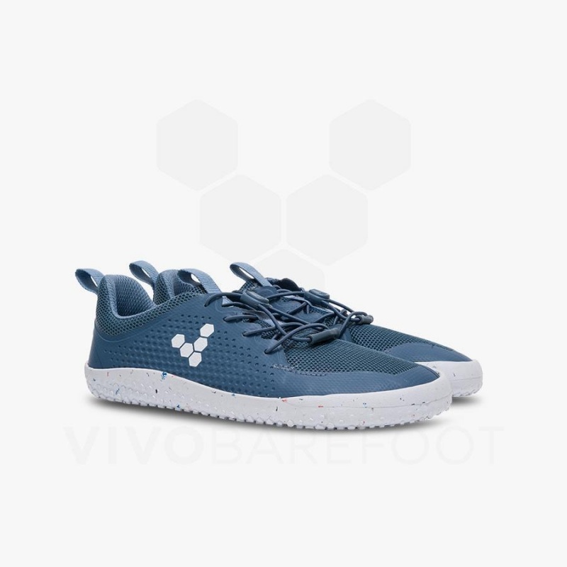 Vivobarefoot Primus Sport III Juniors Schuhe Kinder Indigo | CH066YF