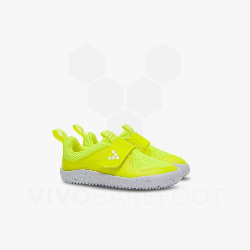 Vivobarefoot Primus Sport III Kleinkinder Schuhe Kinder Zitrone | CH070UK