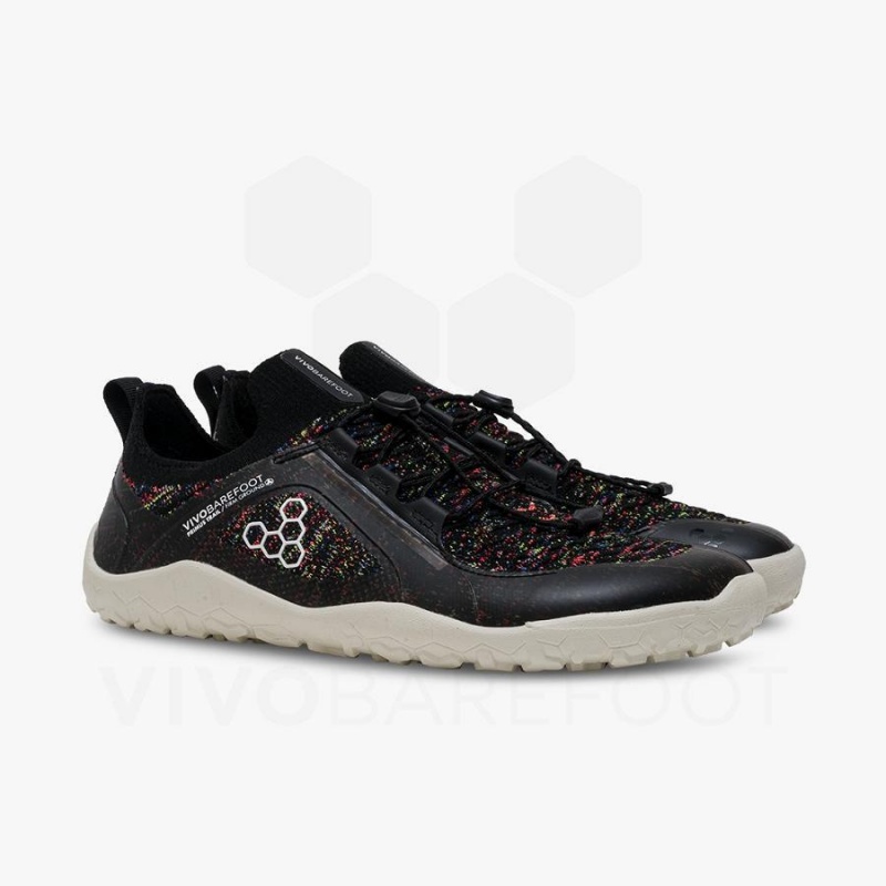 Vivobarefoot Primus Trail Knit FG Trailrunning Schuhe Damen Schwarz | CH198WH