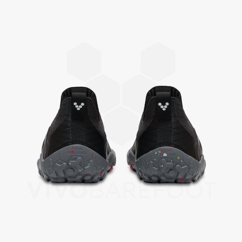 Vivobarefoot Primus Trail Knit FG Trailrunning Schuhe Herren Schwarz Grau | CH370GY