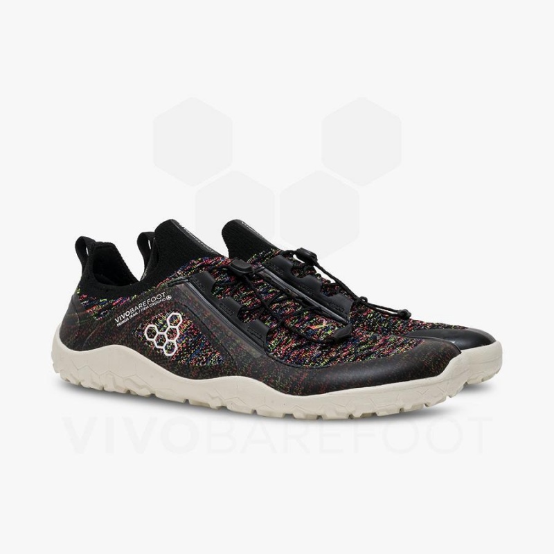 Vivobarefoot Primus Trail Knit FG Trailrunning Schuhe Herren Schwarz | CH368IR