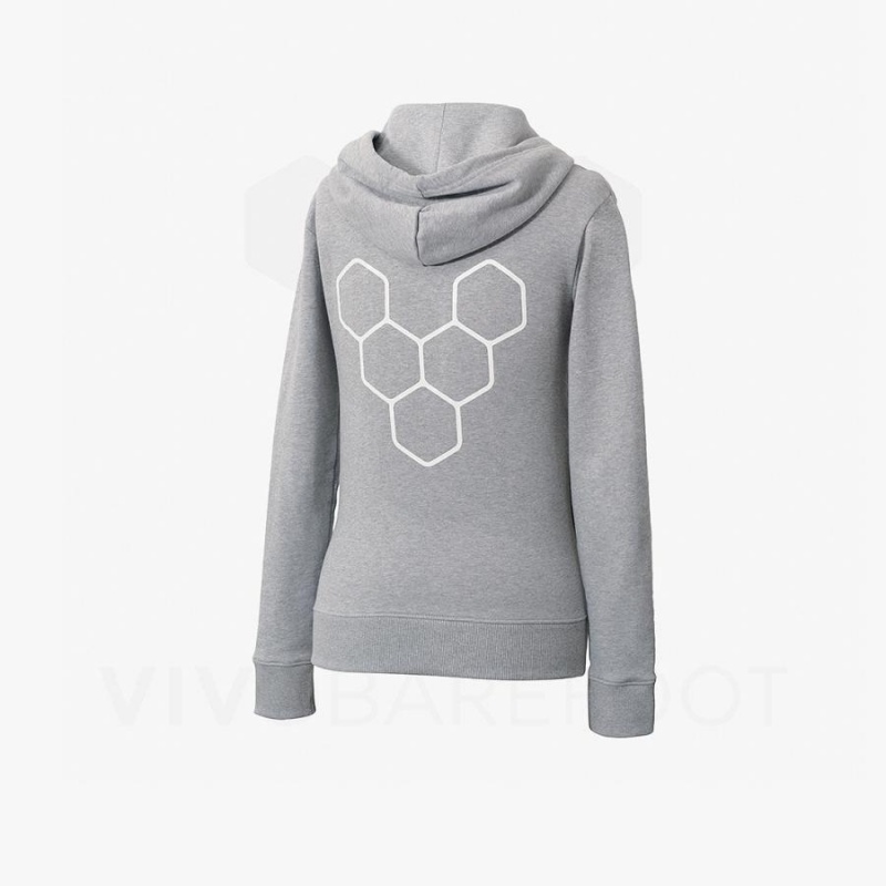 Vivobarefoot Rapanui Sport Hoodie Damen Grau | CH089BA