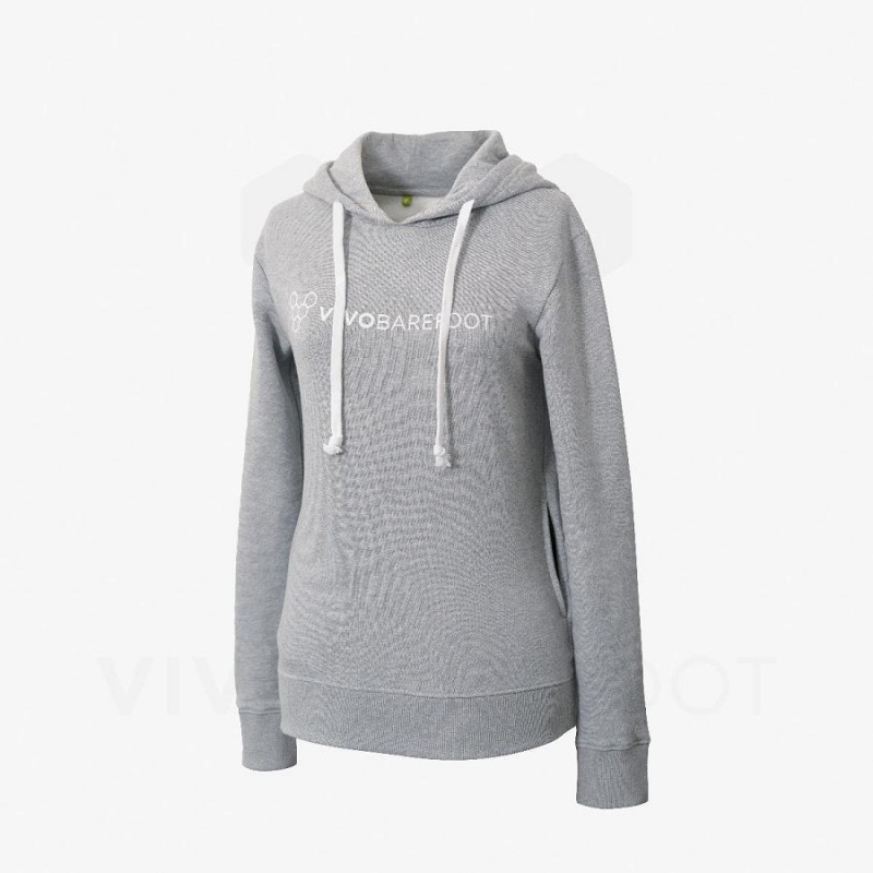 Vivobarefoot Rapanui Sport Hoodie Damen Grau | CH089BA