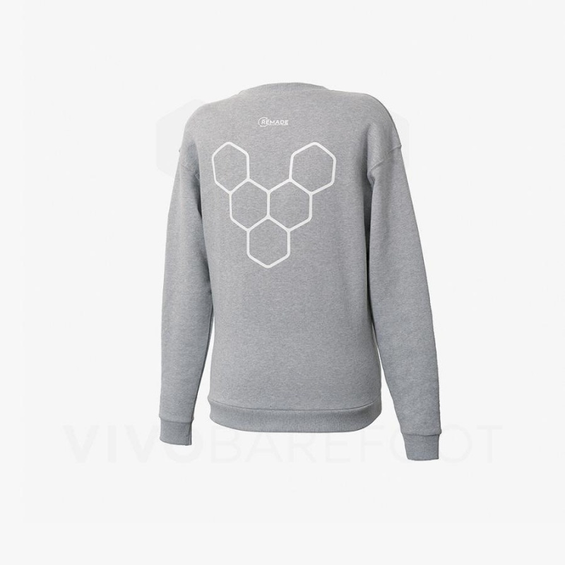 Vivobarefoot Rapanui Sport Sweatshirt Damen Grau | CH090AS