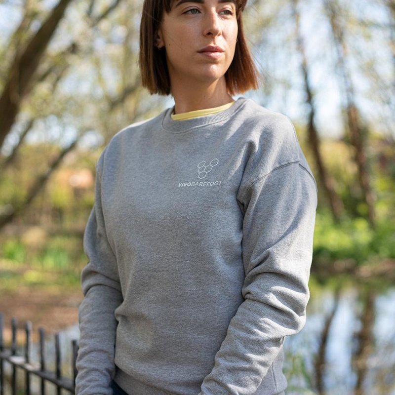 Vivobarefoot Rapanui Sport Sweatshirt Damen Grau | CH090AS